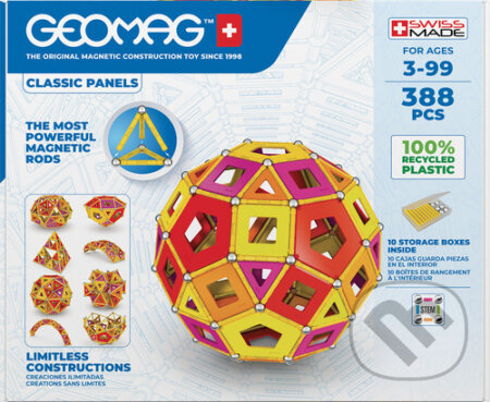 Geomag Classic Panels Masterbox Warm 388 pcs - hra z kategorie Stavebnice