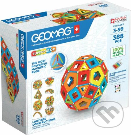 Geomag Supercolor - Masterbox 388 dílků - hra z kategorie Stavebnice