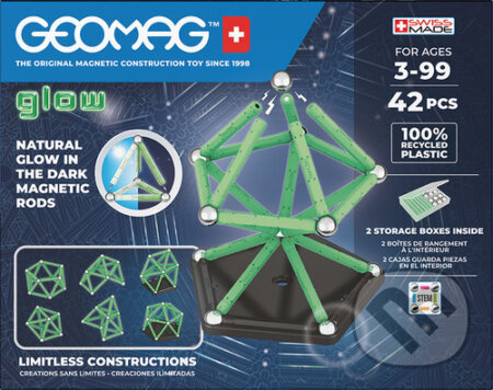 Stavebnice Geomag Glow 42 ks - hra z kategorie Stavebnice