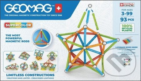 Stavebnice Geomag Supercolor panels 93 ks - hra z kategorie Stavebnice