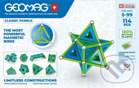 Geomag Classic Panels 114 dílků - hra z kategorie Stavebnice