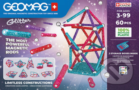Stavebnice Geomag Glitter 60 ks - hra z kategorie Stavebnice