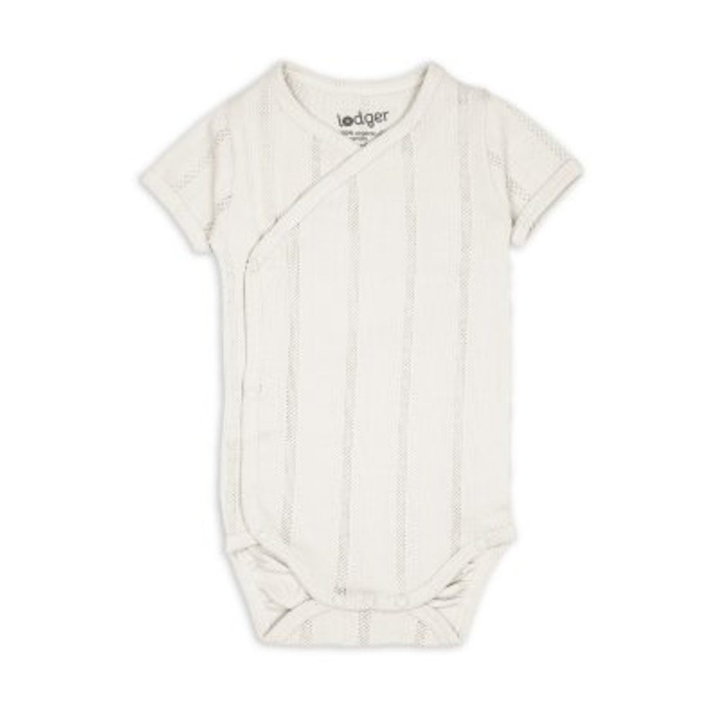 LODGER Body s krátkým rukávem Pointelle Cream vel. 56