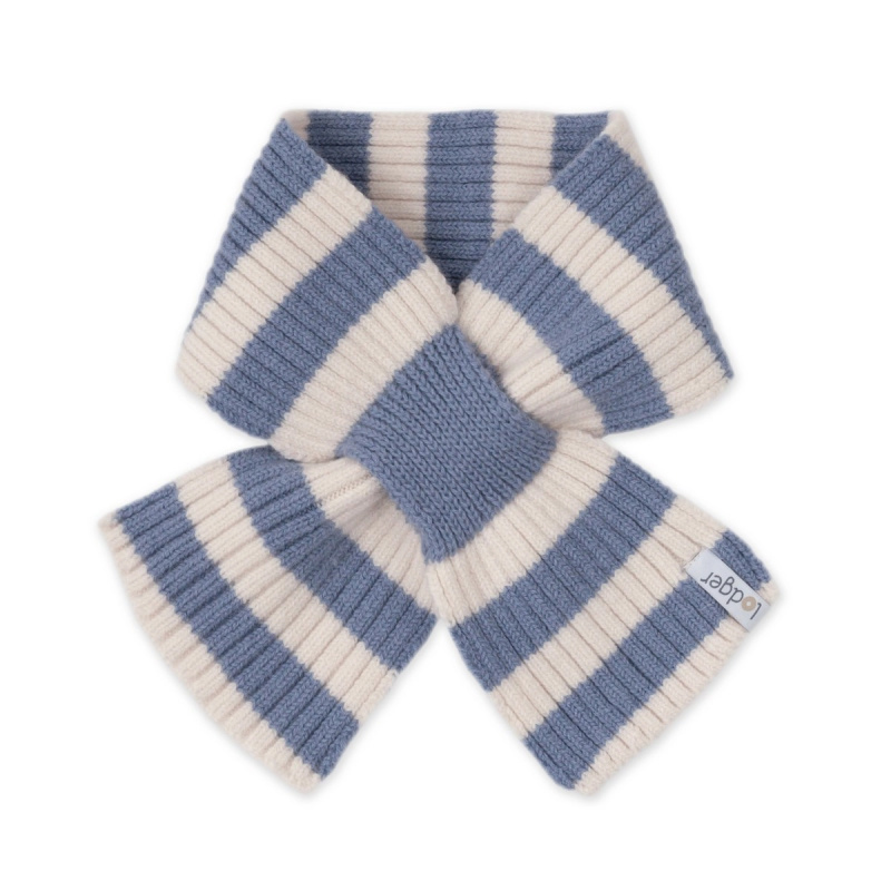 Lodger dětská merino šála stripe stone