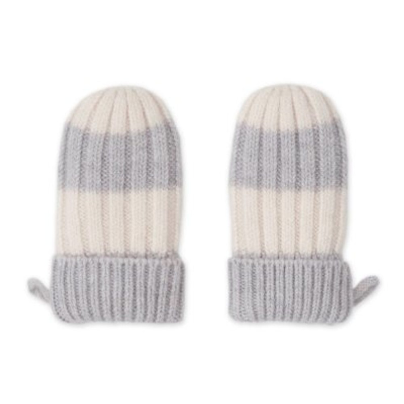 Lodger rukavice stripe merino storm (0–12 měsíců)