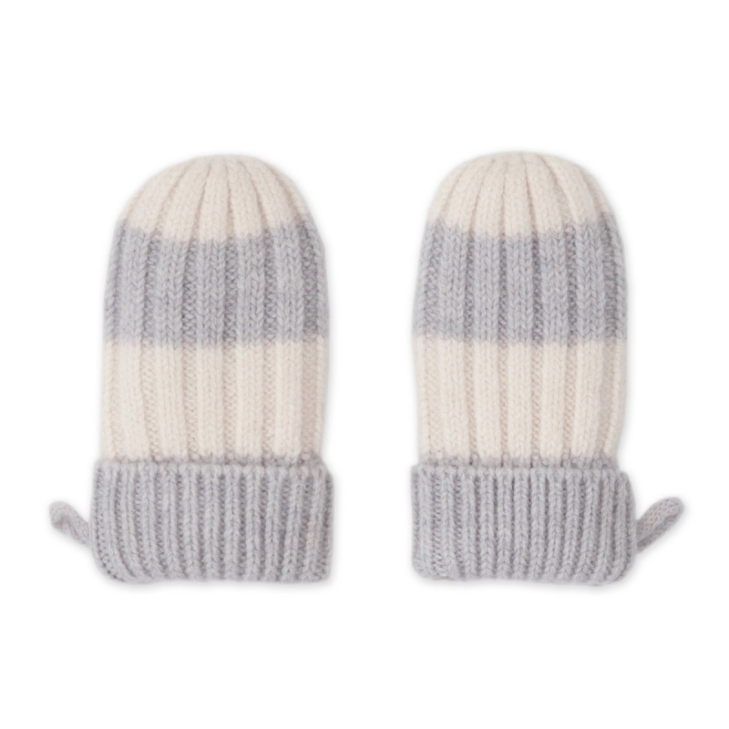 Lodger rukavice stripe merino storm (0–12 měsíců)