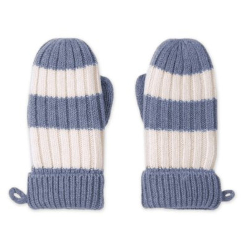 Lodger merino rukavice Stripe Stone vel. 1–2 roky
