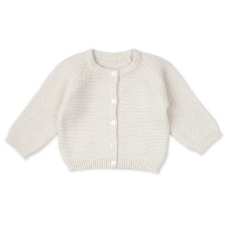 Lodger pletený dětský svetřík z merino vlny Cream, velikost 62