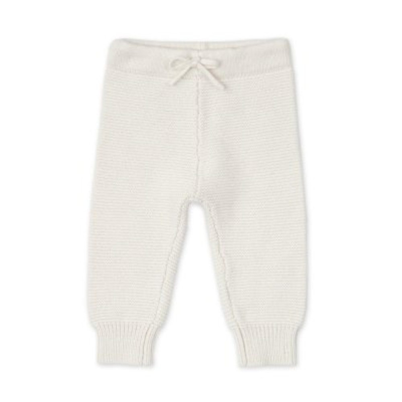 Lodger pletené tepláčky z merino vlny cream, velikost 62