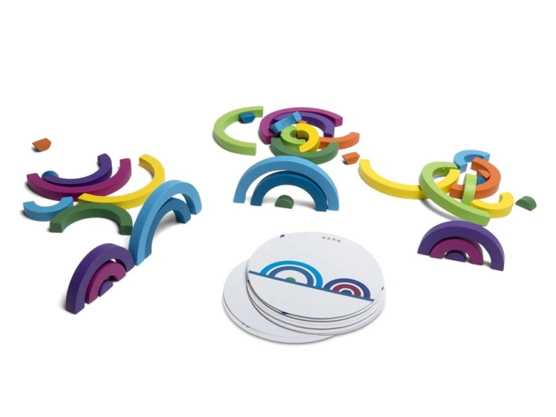 BS Toys Logická hra skládáme duhu