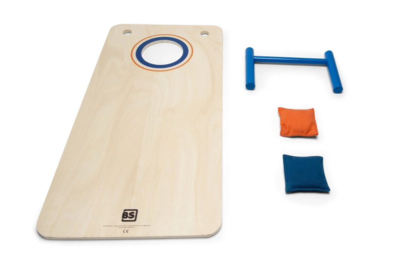 Házecí hra Cornhole – dřevěná sada s pytlíčky