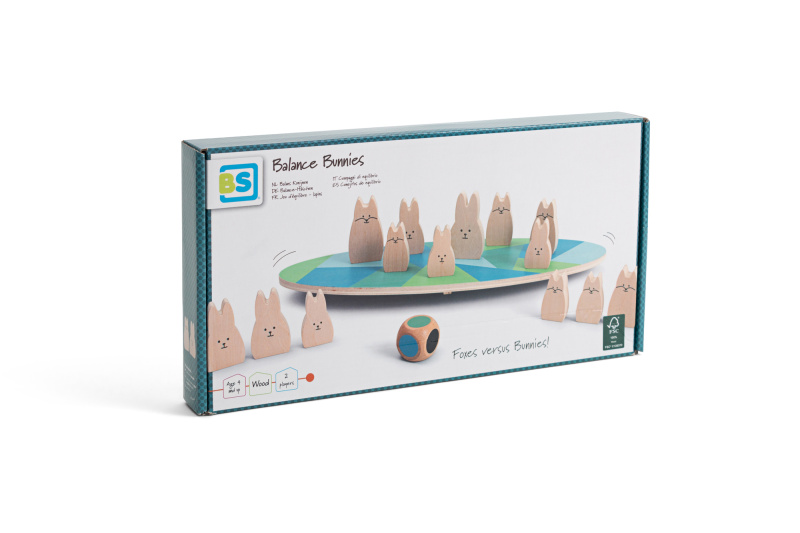BS Toys balanční hra králíci