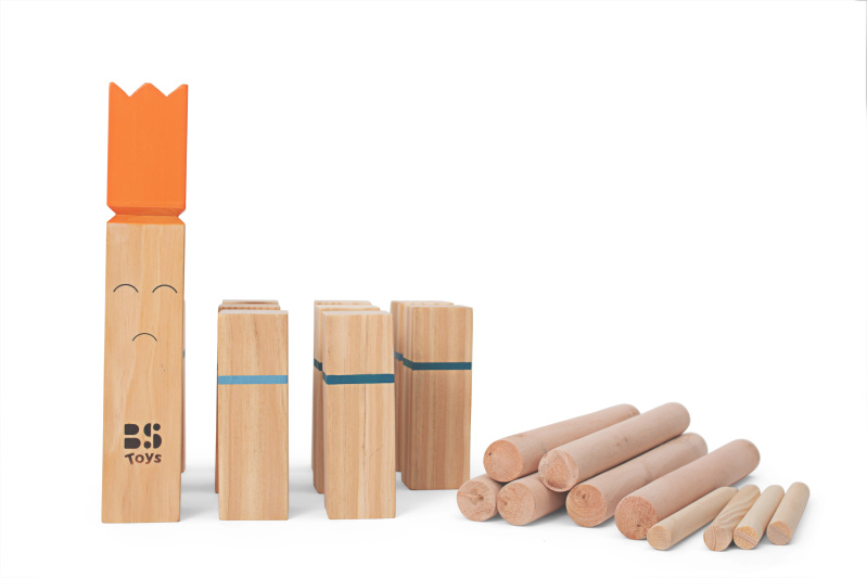 Kubb – vikingské šachy z masivního dřeva pro venkovní zábavu