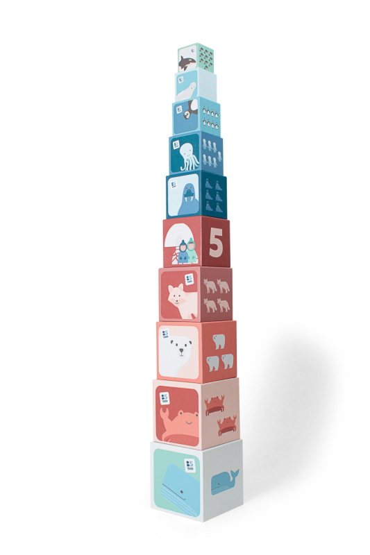 BS Toys Stohovací pyramida čísla