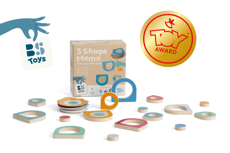 BS Toys Paměťová hra barvy a tvary