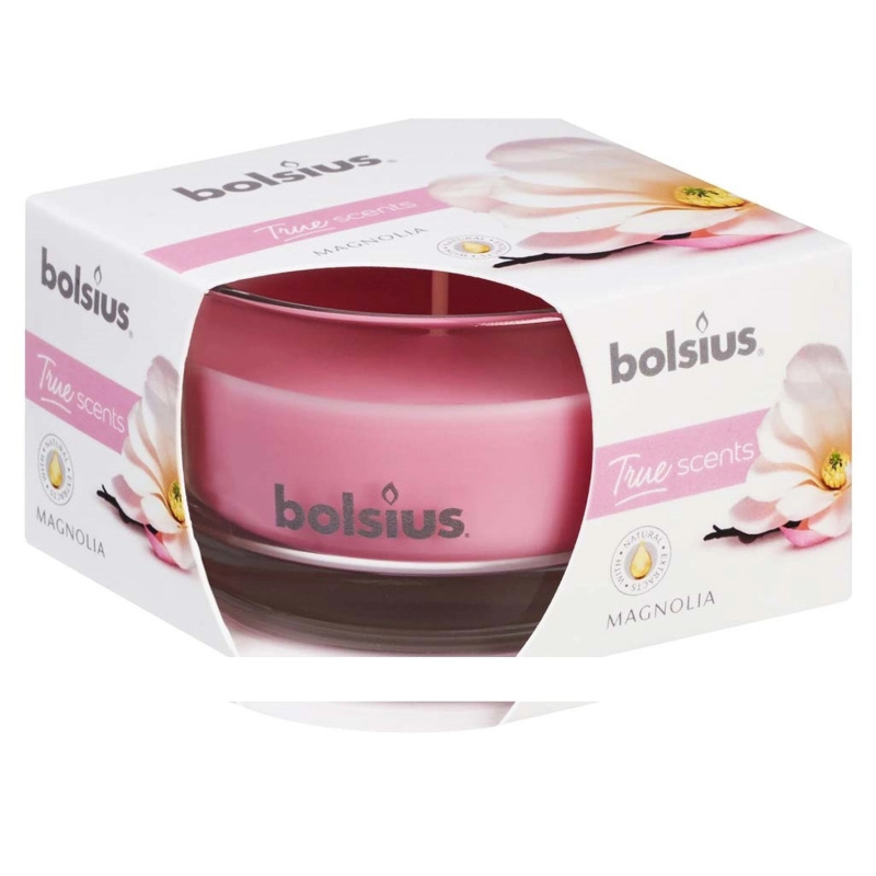 Bolsius Vonná svíčka ve skle Magnólie, 80 x 50 mm