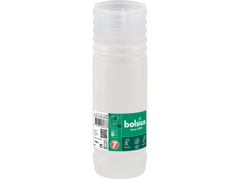 Bolsius parafínový vklad 67x220 mm 148h. bílá bez víčka