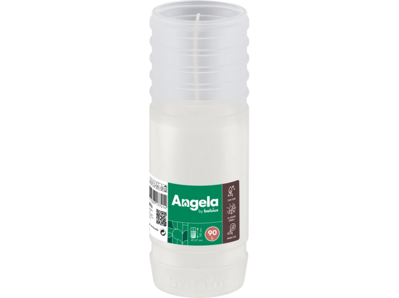 Angela parafínový vklad 67x195 mm 90h. bílá bez víčka