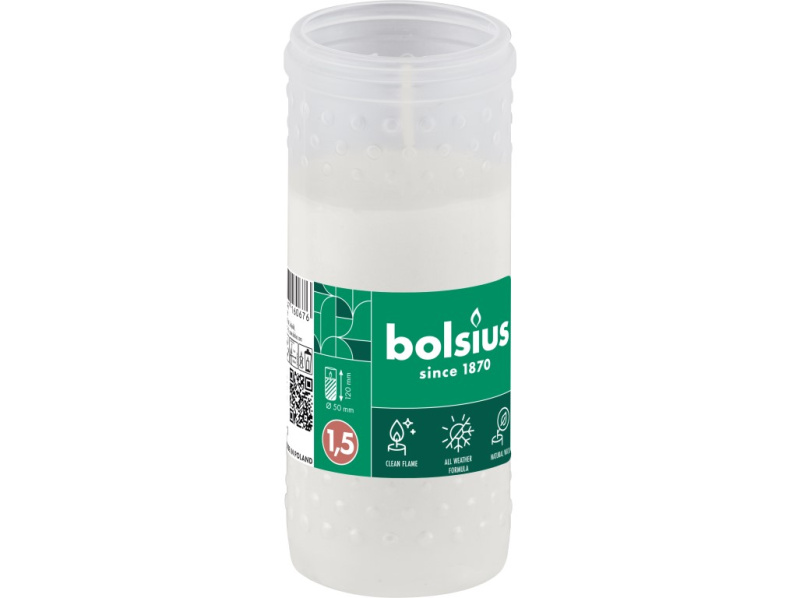 Bolsius parafínový vklad 50x120 mm 34h. bílá bez víčka