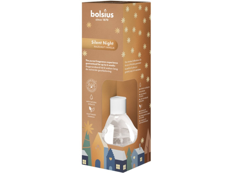Bolsius True Glow difuzér Silent Night 60 ml čirá a béžová 6x17 cm