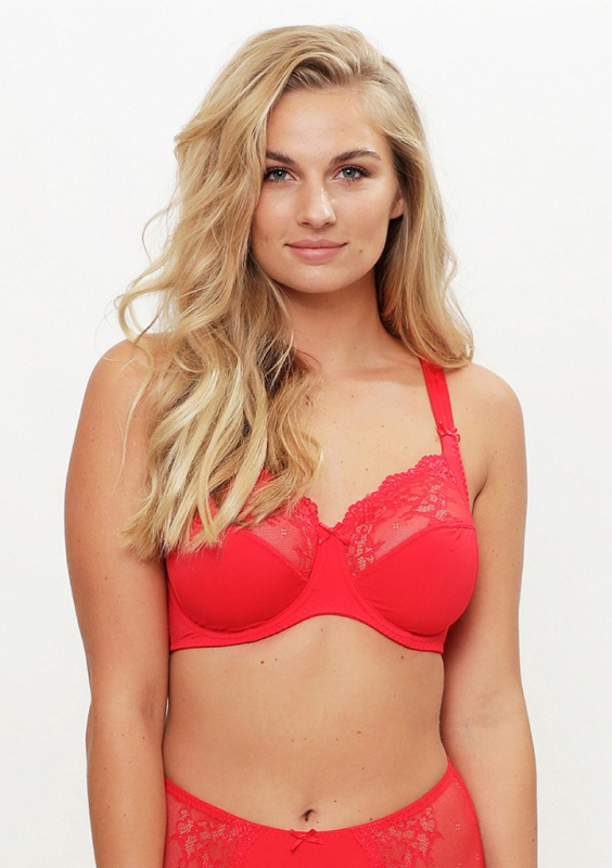 Dámská podprsenka LingaDore 1400-5 Barva: Červená, Velikost: 90E