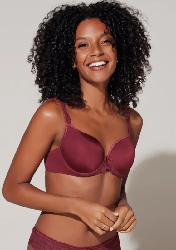 Dámská podprsenka LingaDore 1400-1 Barva: Bordó, Velikost: 80E