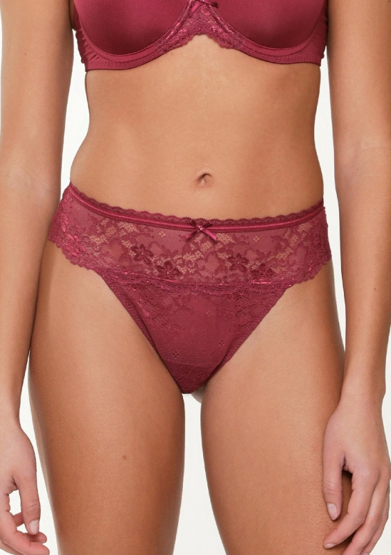Dámská tanga Lingadore 1400T Barva: Bordó, Velikost: XL