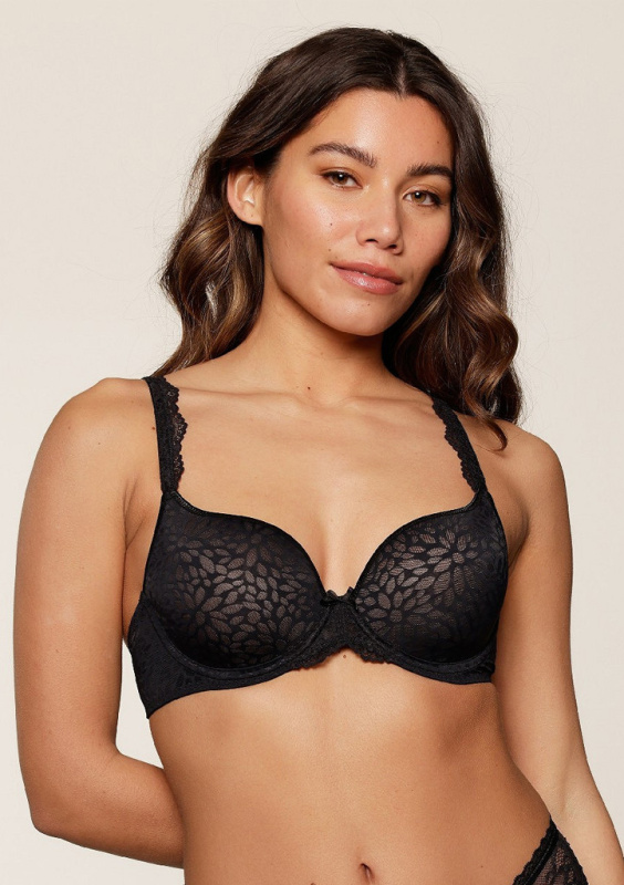 Dámská podprsenka LingaDore 1400-1 black/nude Barva: Černá, Velikost: 75F