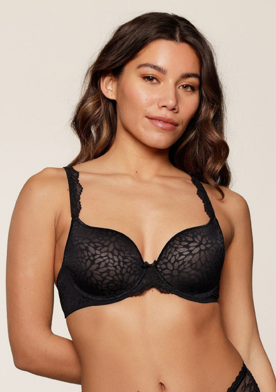 Dámská podprsenka LingaDore 1400-1 black/nude Barva: Černá, Velikost: 85F