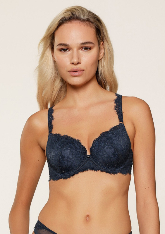 Dámská podprsenka LingaDore 8003-3 Tm. modrá 85 F