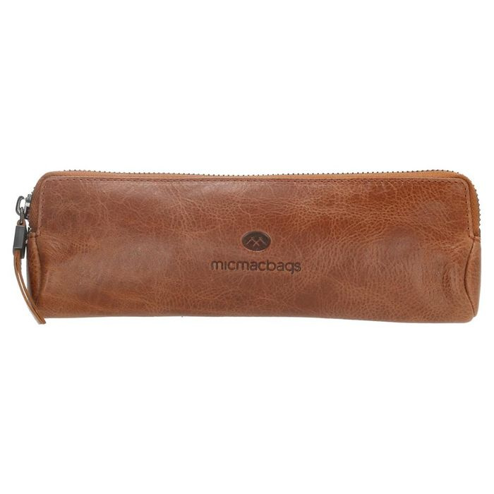 Kožený dámský penál / kosmetička Micmacbags - hnědý