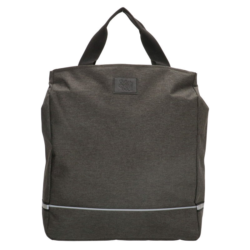 Praktická taška na kolo Dutch cycle bags classic na zip - tmavě šedá