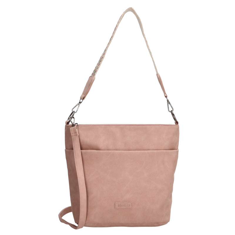 Dámská shopper taška Beagles Malaga - růžová