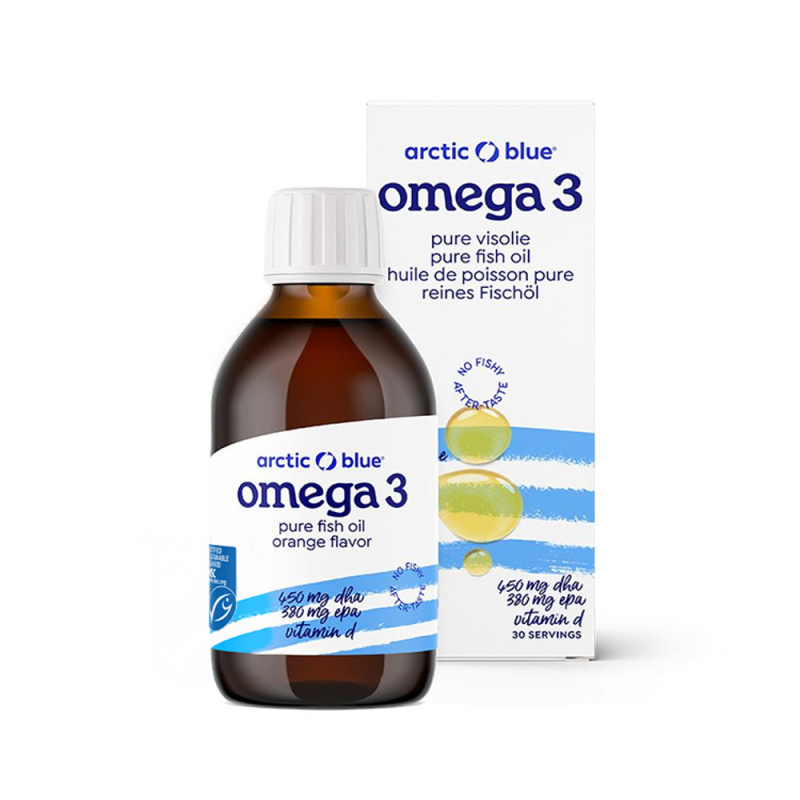 ARCTIC BLUE® Omega 3 (450mg DHA, 380mg EPA & Vitamin D 400IU) - 150 ml