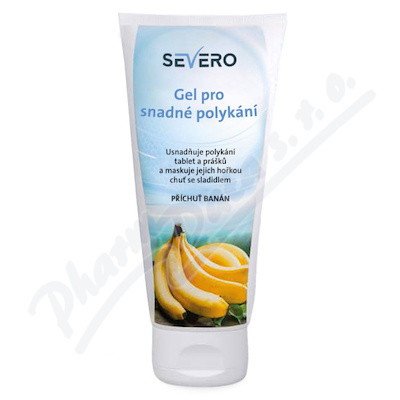 SEVERO Gel pro snadné polykání banán 150ml