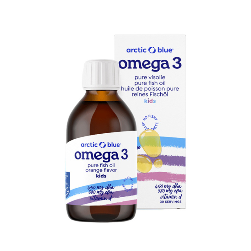 ARCTIC BLUE® Kids Omega 3 (450mg DHA, 380mg EPA & Vitamin D 400IU) - 150 ml
