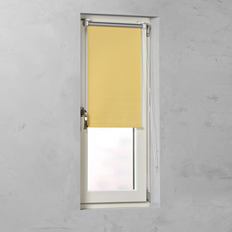 Cocoon Blackout roleta Easy Fix tmavě žlutá pr. 16 mm, 100 x 150 cm