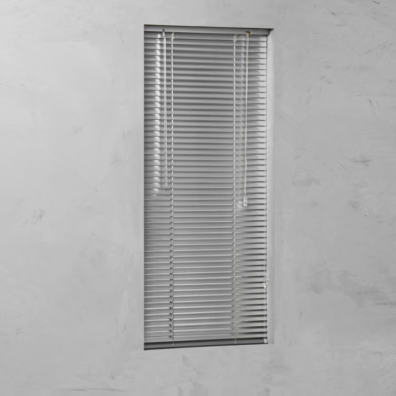 Hliníková žaluzie Venetian stříbrná 25 mm, 120 x 130 cm