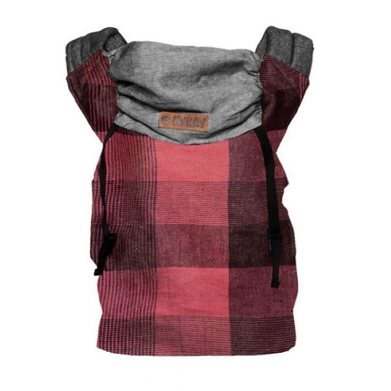 ByKay klokanka CLICK CARRIER REVERSIBLE Red Plaid (vel. baby)