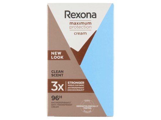 Rexona Maximum Protection Clean Scent krémový antiperspirant proti nadměrnému pocení 45 ml