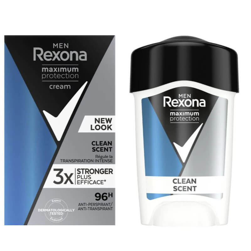 Rexona Maximum Protection Antiperspirant krémový antiperspirant proti nadměrnému pocení Clean Scent 45 ml