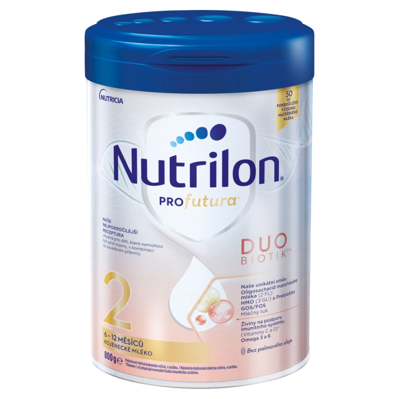 NUTRILON 2 Profutura Duobiotik Pokračovací mléko od 6-12 měsíců 800 g