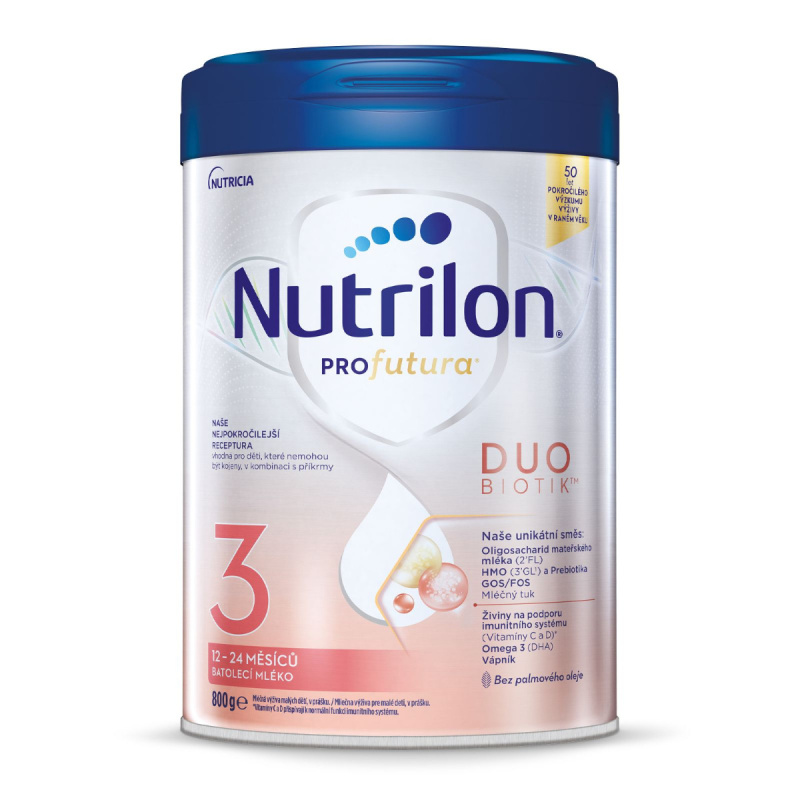 NUTRILON 3 Profutura Duobiotik Batolecí mléko od 12-24 měsíců 800 g