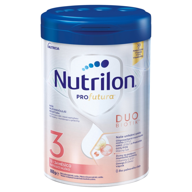 NUTRILON 3 Profutura Duobiotik Batolecí mléko od 12-24 měsíců 800 g