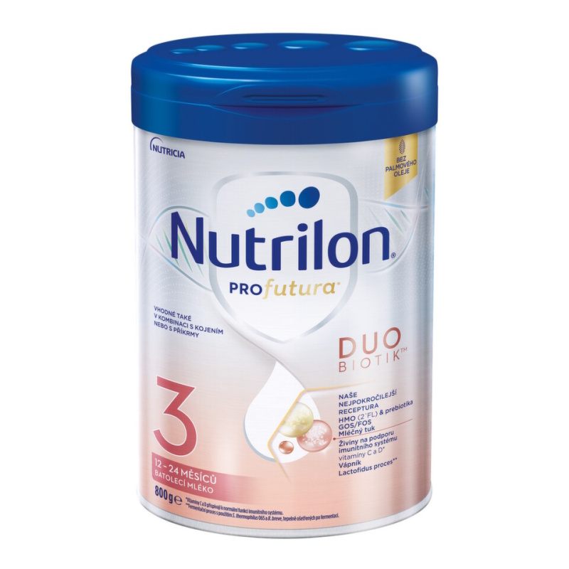 NUTRILON 3 Profutura Duobiotik Batolecí mléko od 12-24 měsíců 800 g