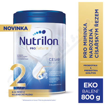 NUTRILON 2 Profutura Cesarbiotik pokračovací kojenecké mléko 6m+ 800 g