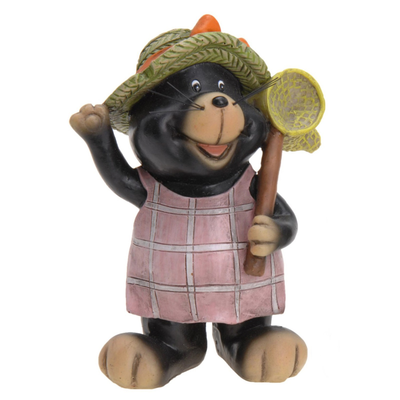 Dekorativní figurka veselého krtka 12 cm