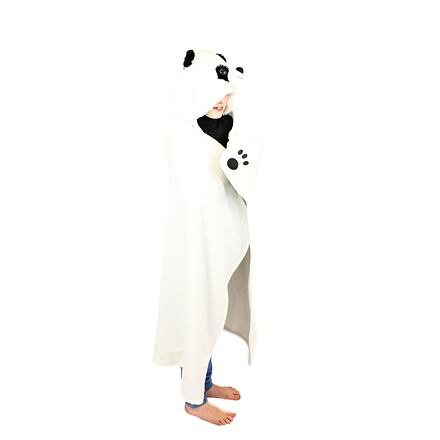 Cozy Noxxiez BL823 Panda - hřejivá deka s kapucí se zvířátkem a tlapkovými kapsami