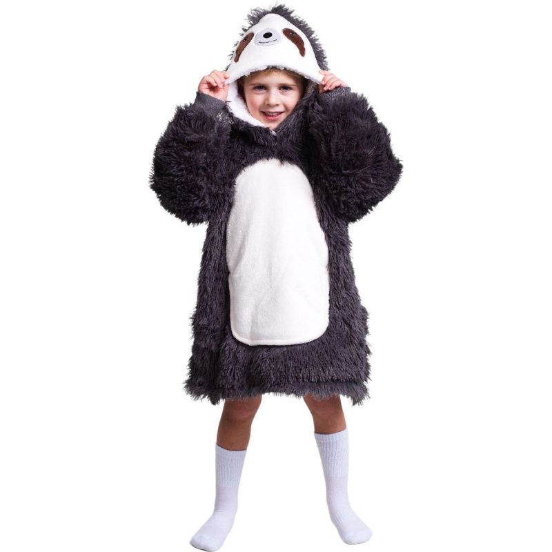 Cozy Noxxiez CH302 Lenochod - hřejivá televizní mikinová deka s kapucí pro děti 3 - 6 let