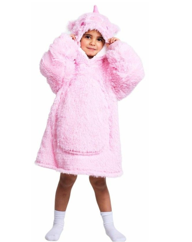 Cozy Noxxiez CH305 Jednorožec -hřejivá televizní mikinová deka s kapucí pro děti 3 - 6 let
